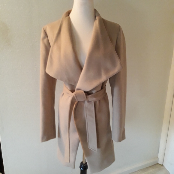New York & Company Jackets & Blazers - New York & Co Tan Wrap Coat Small